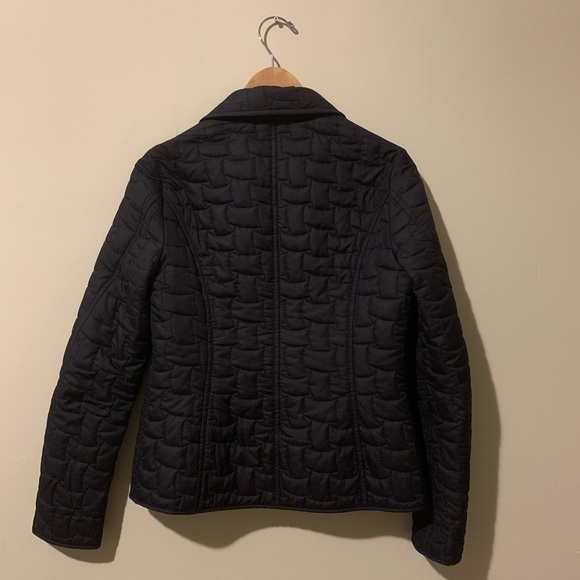JIL SANDER Navy Quilted Jacket - Picture 3 of 4